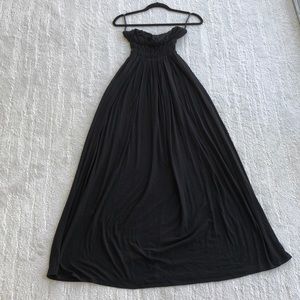Sweetheart neckline strapless maxi dress